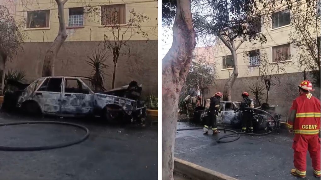 La emergencia generó alarma entre los vecinos, ya que el vehículo incendiado se encontraba junto a un edificio multifamiliar de cuatro pisos.