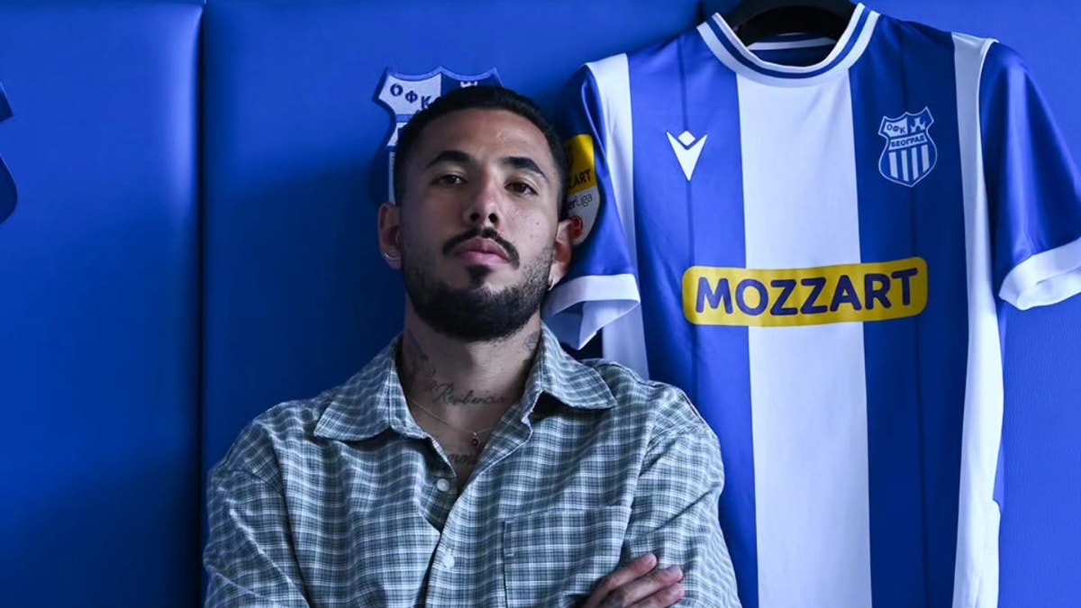 Nueva camiseta: Sergio Peña fue anunciado como fichaje del club serbio OFK Beograd
