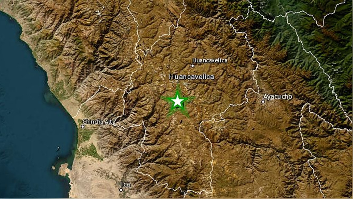 Un sismo de magnitud 4.0 remeció la región Huancavelica esta madrugada