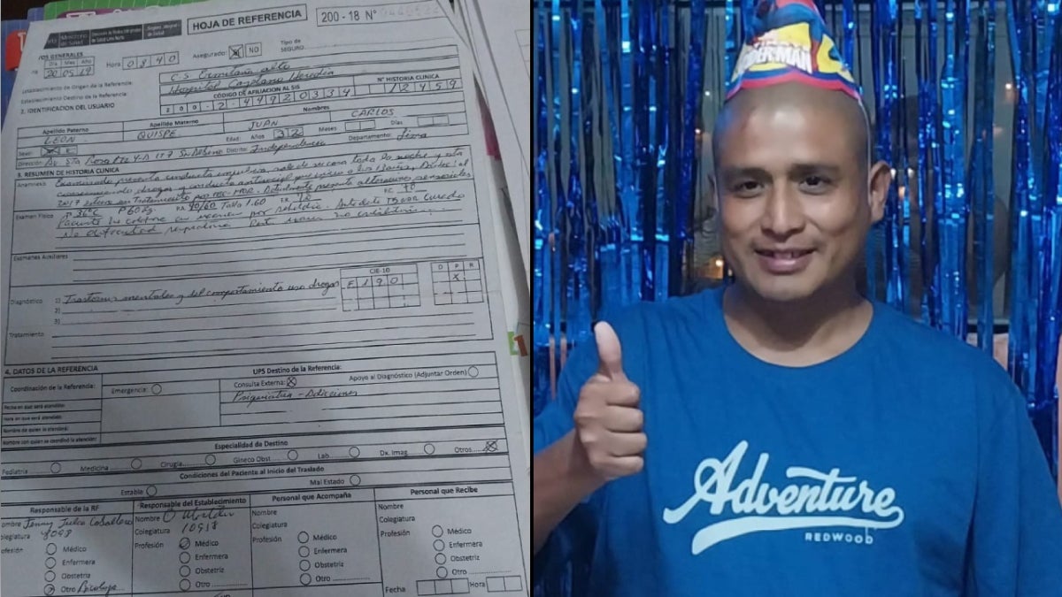 El señor ha agredido a su familia y a sí mismo en más de una ocasión
