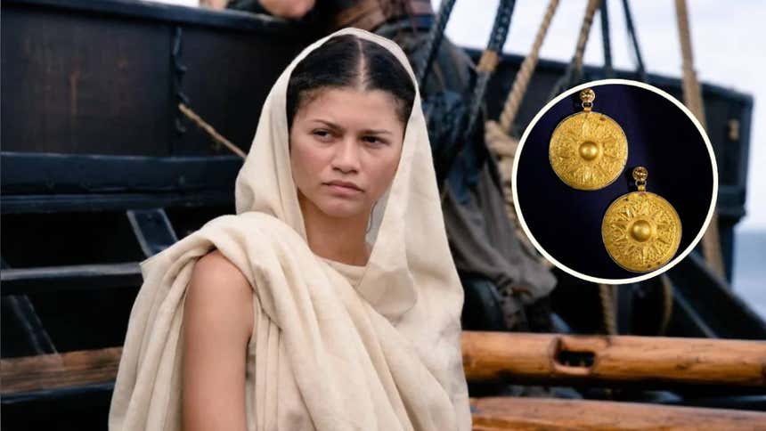 La Odisea: Zendaya deslumbra con pendientes de 3 mil años durante la