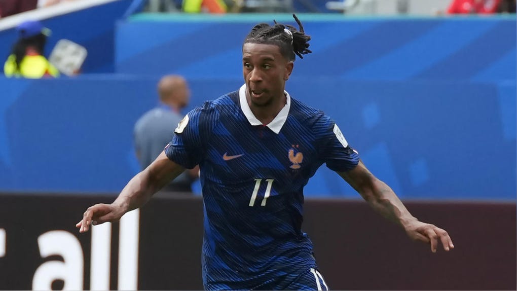Michael Olise asistió por duplicado a Kylian Mbappé vs Inglaterra