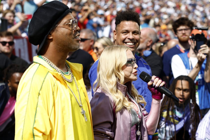 Madonna, BTS, Justin Bieber y Shakira encabezaron el histórico show de medio tiempo de la final del Mundial 2026.