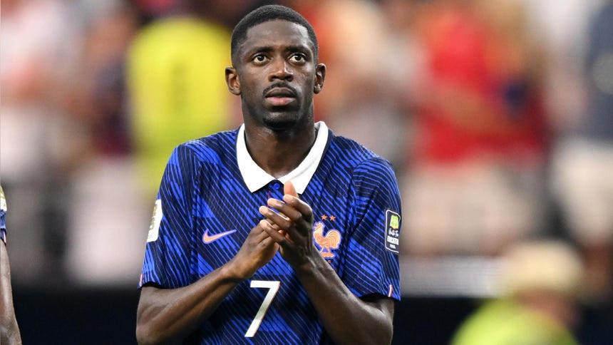 Ousmane Dembélé con Francia