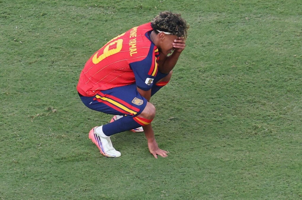 El llanto al término del encuentro ante Argentina.