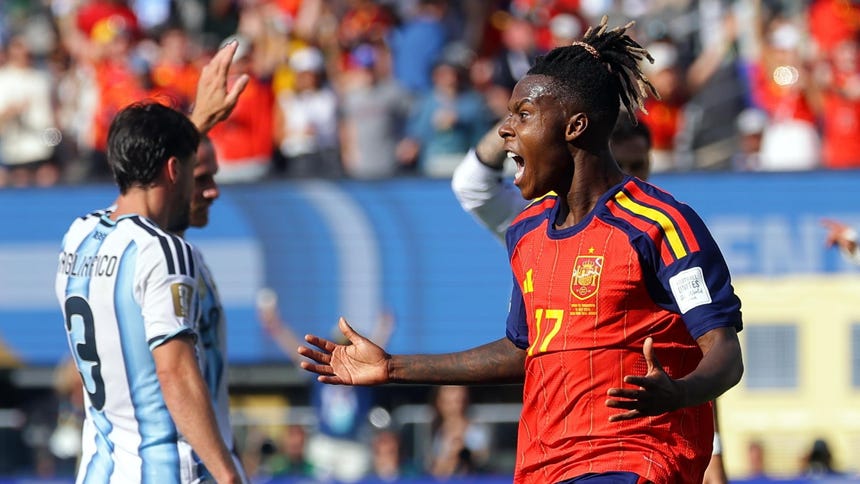 ¿Polémica arbitral? Anularon el gol de Nico Williams ante Argentina en la final del Mundial 2026