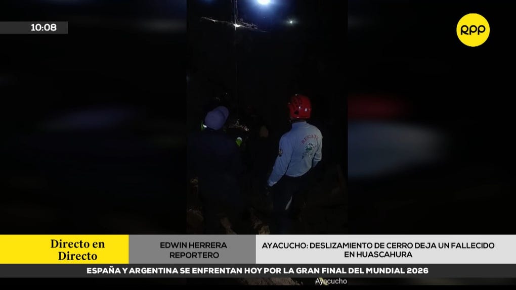 Ayacucho: deslizamiento del cerro deja un fallecido y casas afectadas en Huascahura