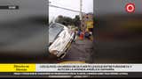 Los Olivos: un herido tras fuerte choque entre furgoneta y auto en la avenida Angélica Gamarra