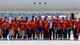 Para festejar con su gente: España llegó a Madrid con el trofeo del Mundial