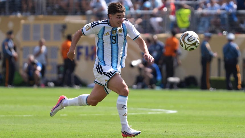 Julián Álvarez solo anoto un gol en todo el torneo