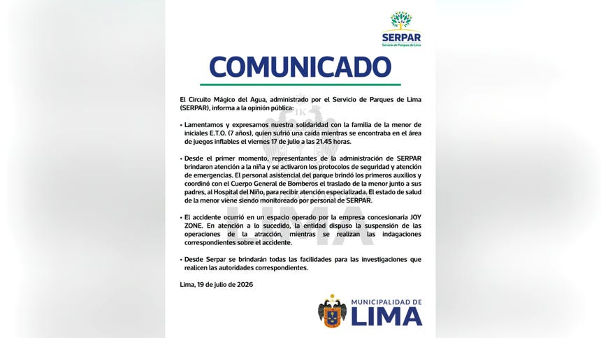 Comunicado de Serpar.