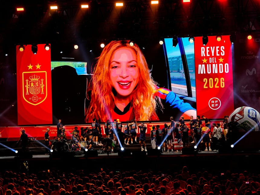 Shakira se une a la celebración de España tras ganar el Mundial 2026