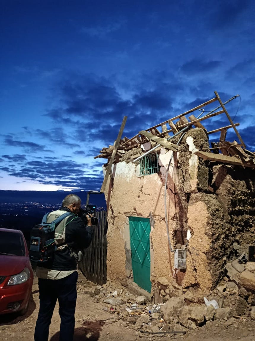 Algunas viviendas no se cayeron, pero quedaron completamente inhabitables. 
