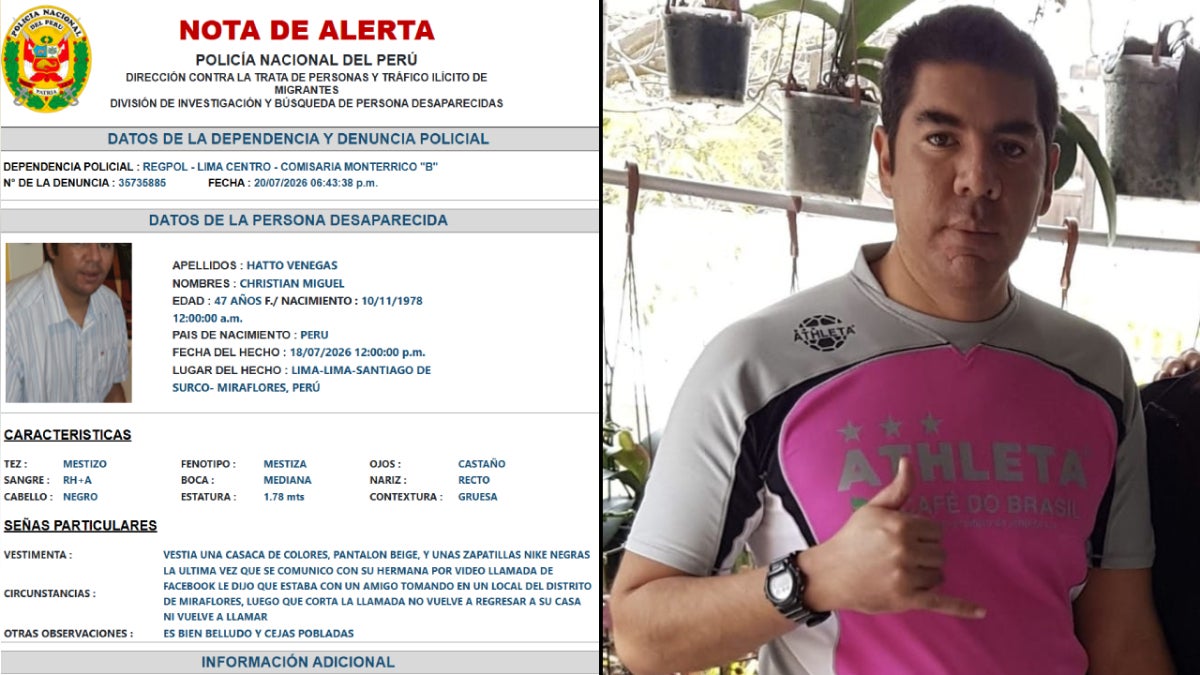 El hombre de 47 años es medicado y necesita asistencia para su tratamiento