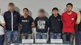 Policía desarticula banda de presuntos extorsionadores de empresas de transportes en San Miguel