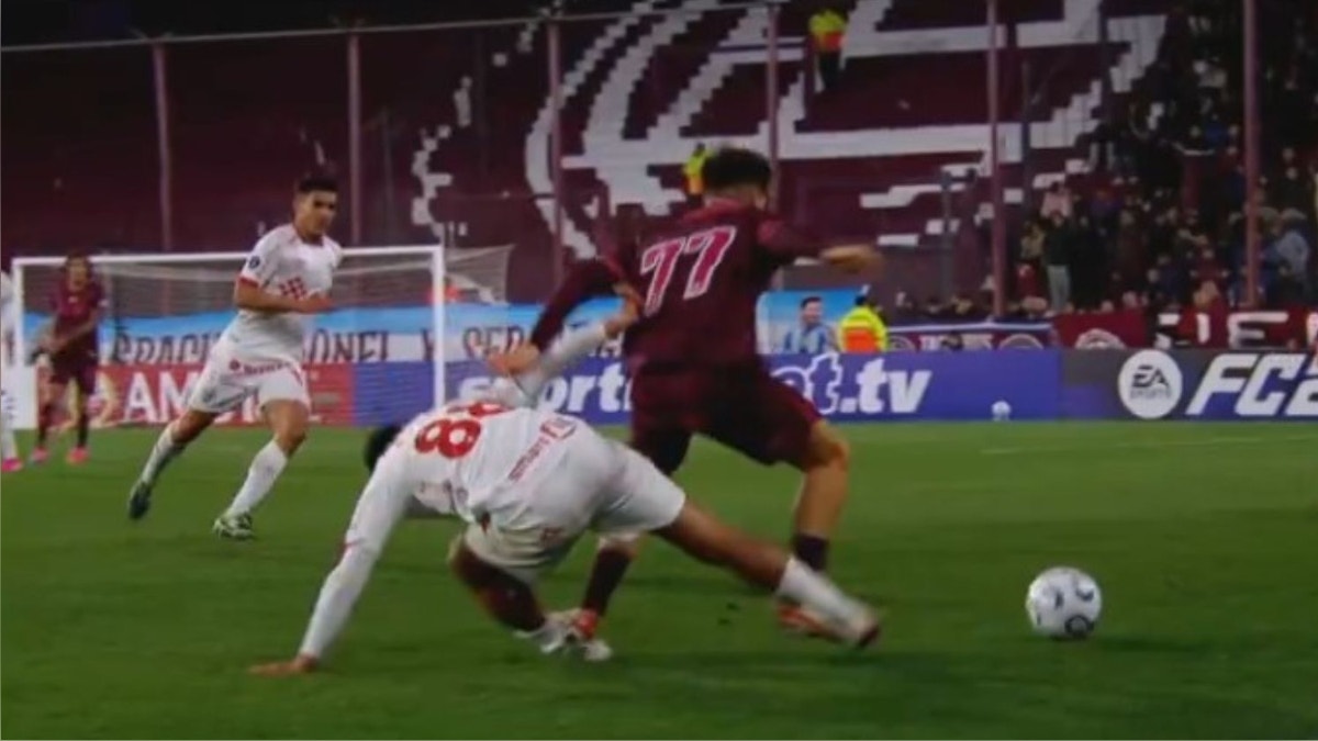 Cienciano gana ventaja en Argentina: Lanús se queda con diez por expulsión de Lucas Besozzi tras llamado del VAR [VIDEO]