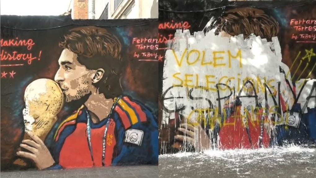 Desde su estreno, el mural recibió críticas en redes sociales.