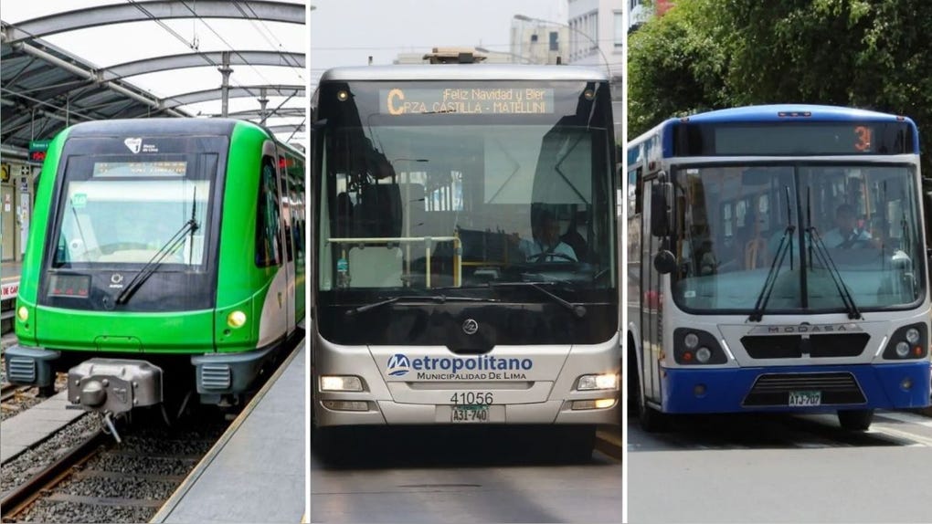 La entidad adscrita al MTC dio a conocer cuáles serán los horarios del Metropolitano, Metro de Lima, Corredores Complementarios y otros servicios.
