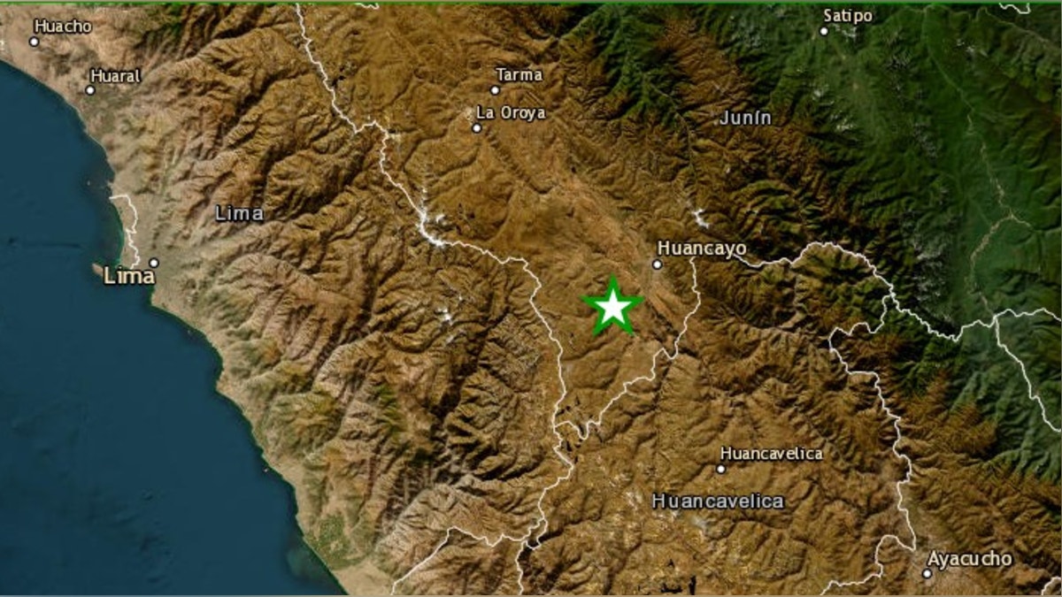 Junín: un sismo de magnitud 3.5 fue registrado esta tarde en Chupaca