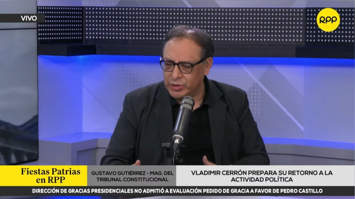 Gutiérrez Ticse señala que fallo del TC sobre Vladimir Cerrón desvirtúa cualquier argumento de “derecho a la resistencia”