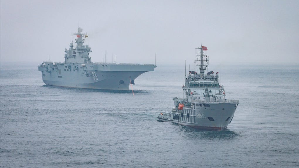 Las fuerzas chinas han llevado a cabo múltiples ejercicios en la isla de Dongshan.