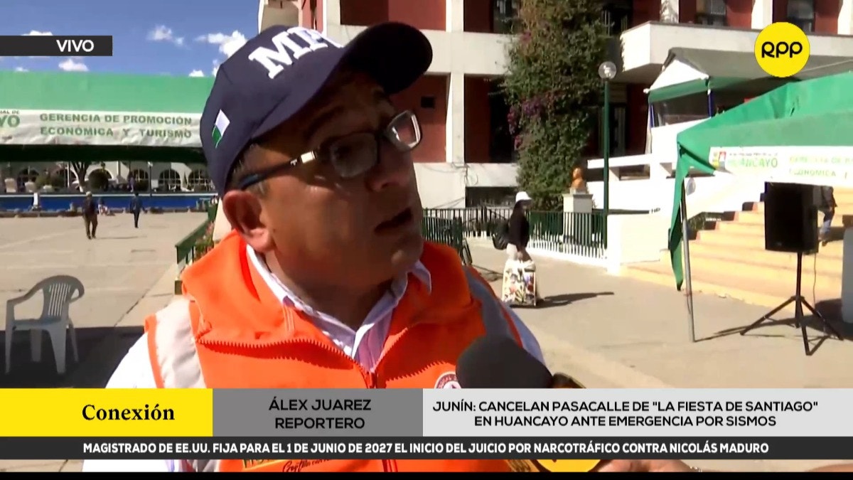 Junín: cancelan pasacalle de la Fiesta de Santiago en Huancayo ante emergencia por sismos