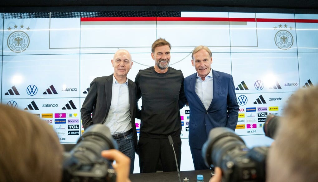 El nuevo seleccionador fue presentado este viernes por el presidente de la DFB, Bernd Neuendorf, quien dijo que desde el comienzo Klopp había sido el candidato deseado.
