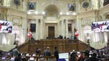 Reacciones en el Congreso tras juramentación de senadores electos: 