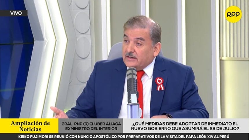 Aliaga advirtió que el cobro de cupos, que inicialmente azotaba a la ciudad de Trujillo, se ha replicado masivamente en todos los distritos limeños