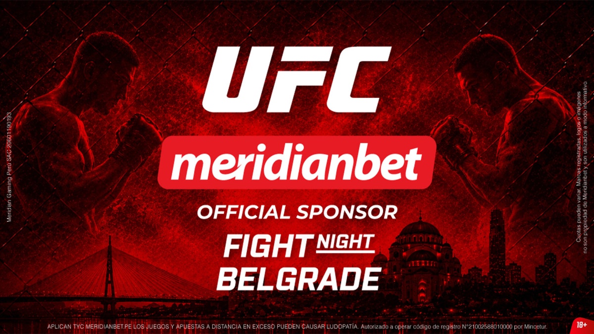 Meridianbet será patrocinador oficial de UFC Fight Night Serbia