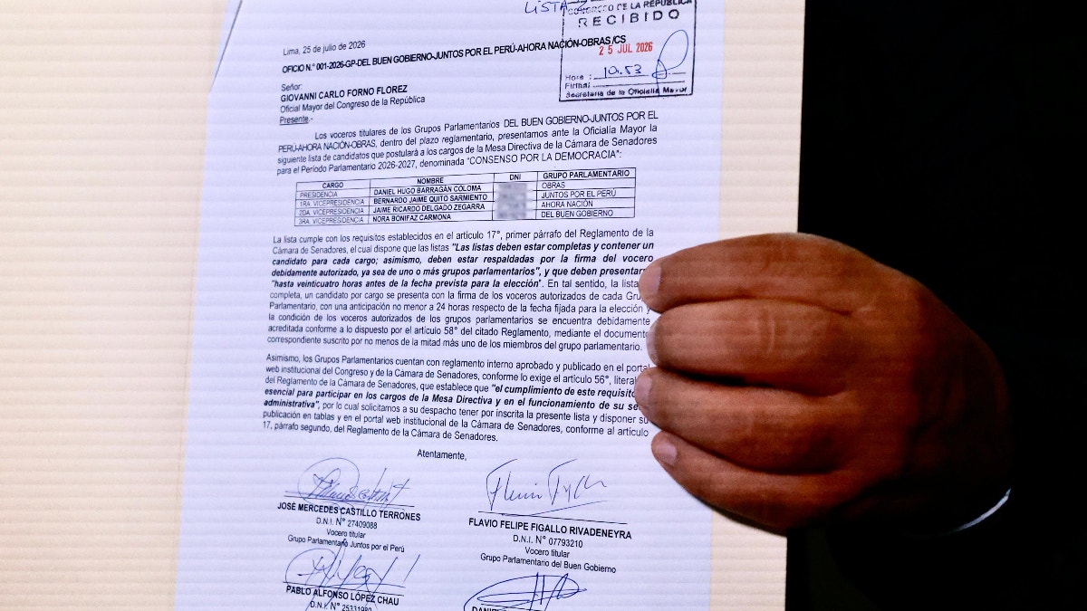 JPP, Ahora Nación, Obras y Buen Gobierno presentaron la segunda lista de candidatos a Mesa Directiva del Senado