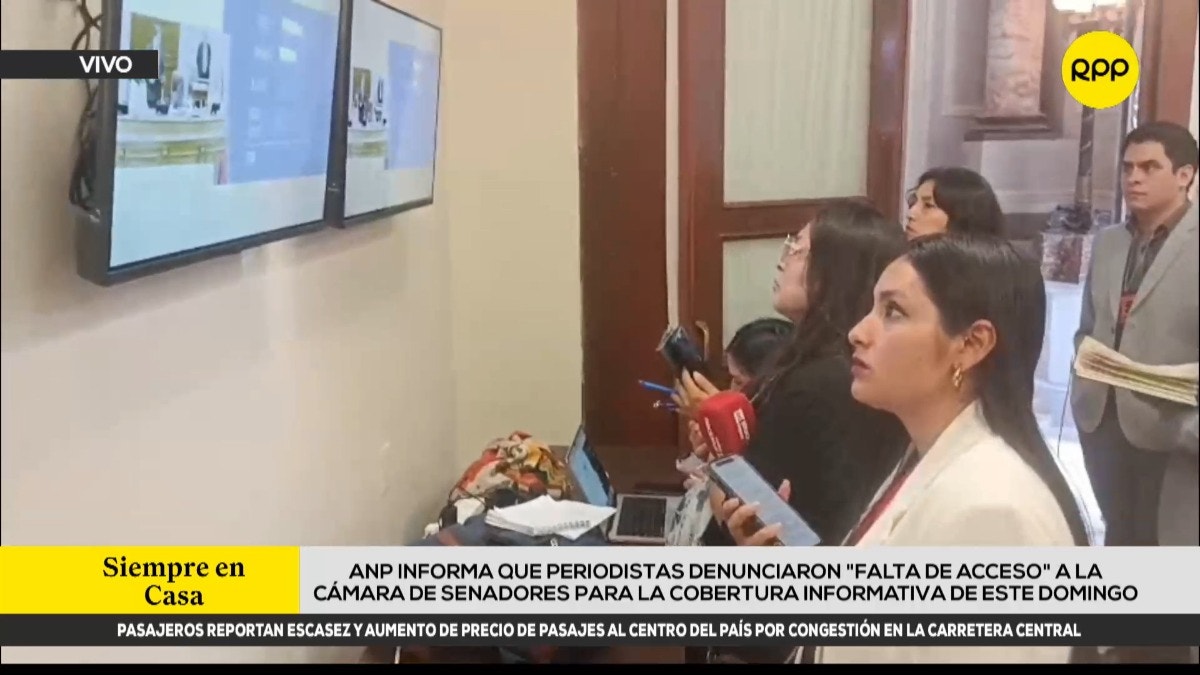 ANP denunció restricciones a la prensa durante cobertura de elección de la Mesa Directiva del Senado: 
"Preocupante gesto de opacidad"