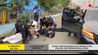 Comas: detienen a tres personas tras persecución policial que terminó en balacera