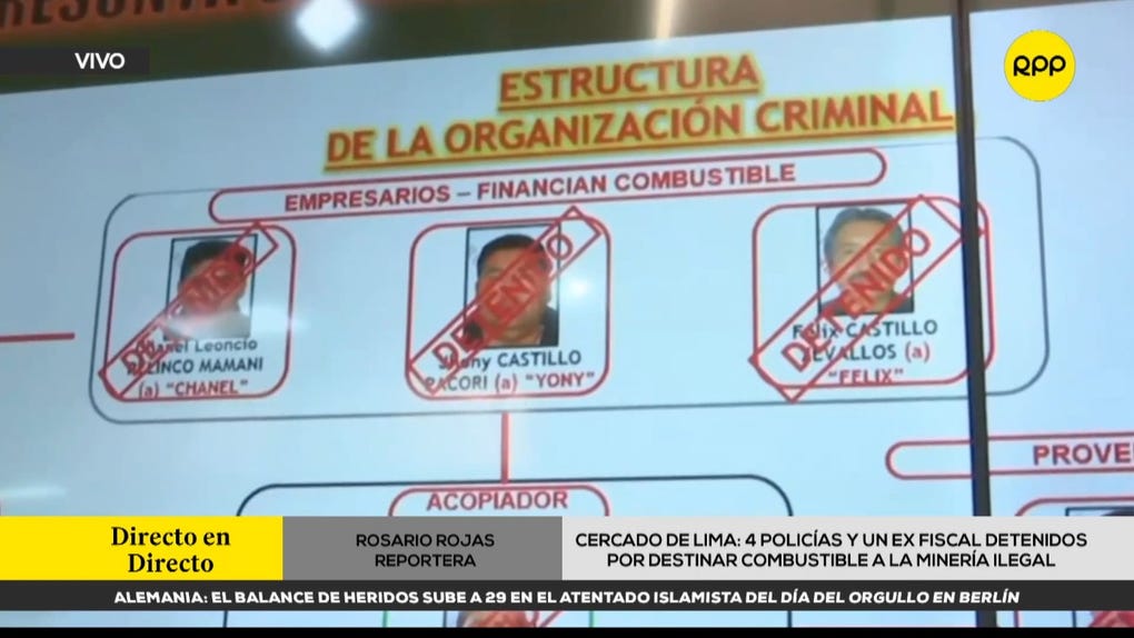 PNP desarticula presunta red de tráfico de combustible para minería ilegal: detuvieron a cuatro policías y un exfiscal