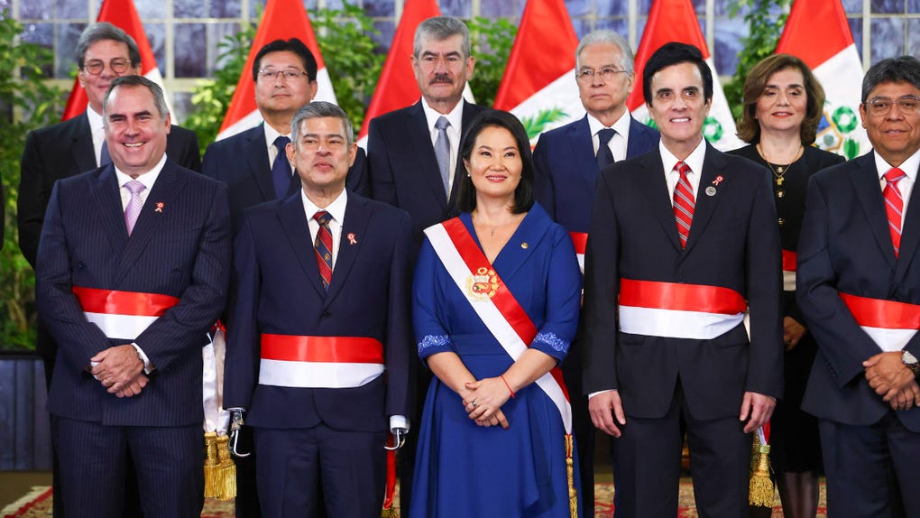Luis Galarreta juró como presidente del Consejo de Ministros del primer Gabinete ministerial de Keiko Fujimori