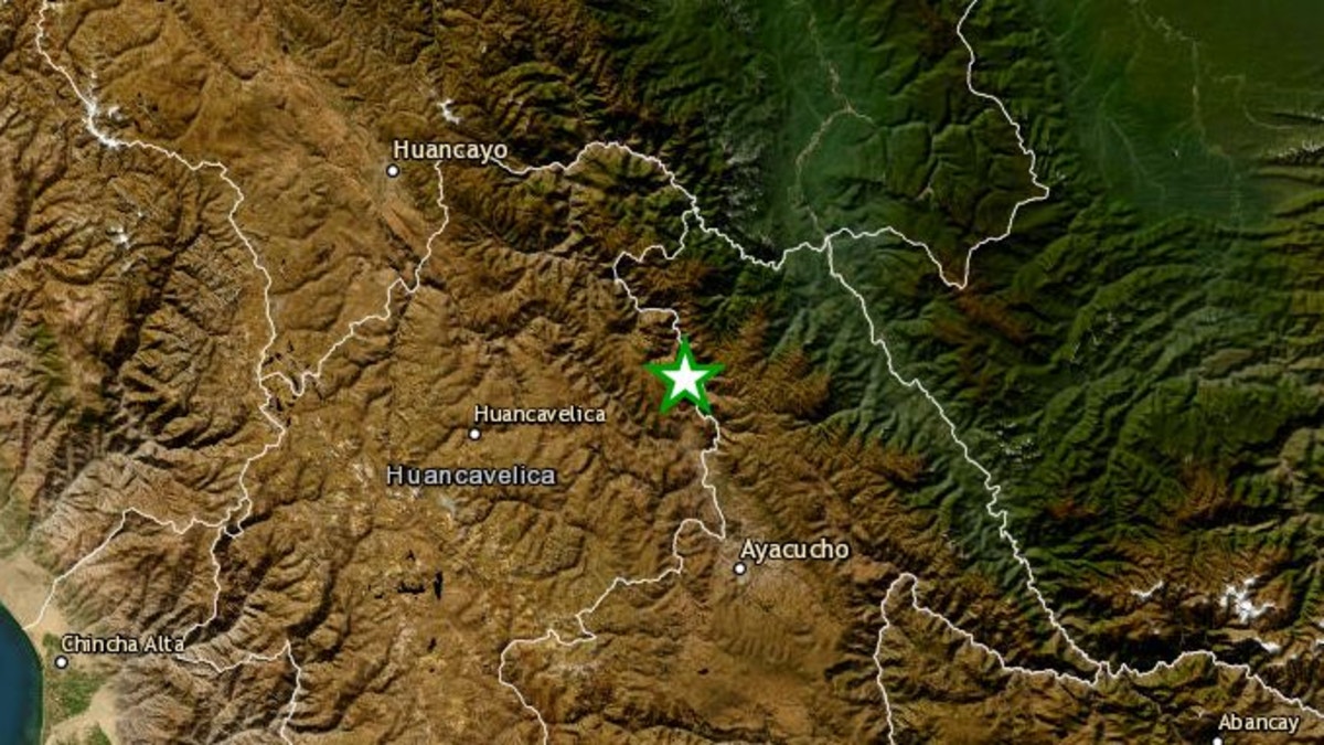Un sismo de magnitud 3.4 remeció la región Huancavelica esta madrugada