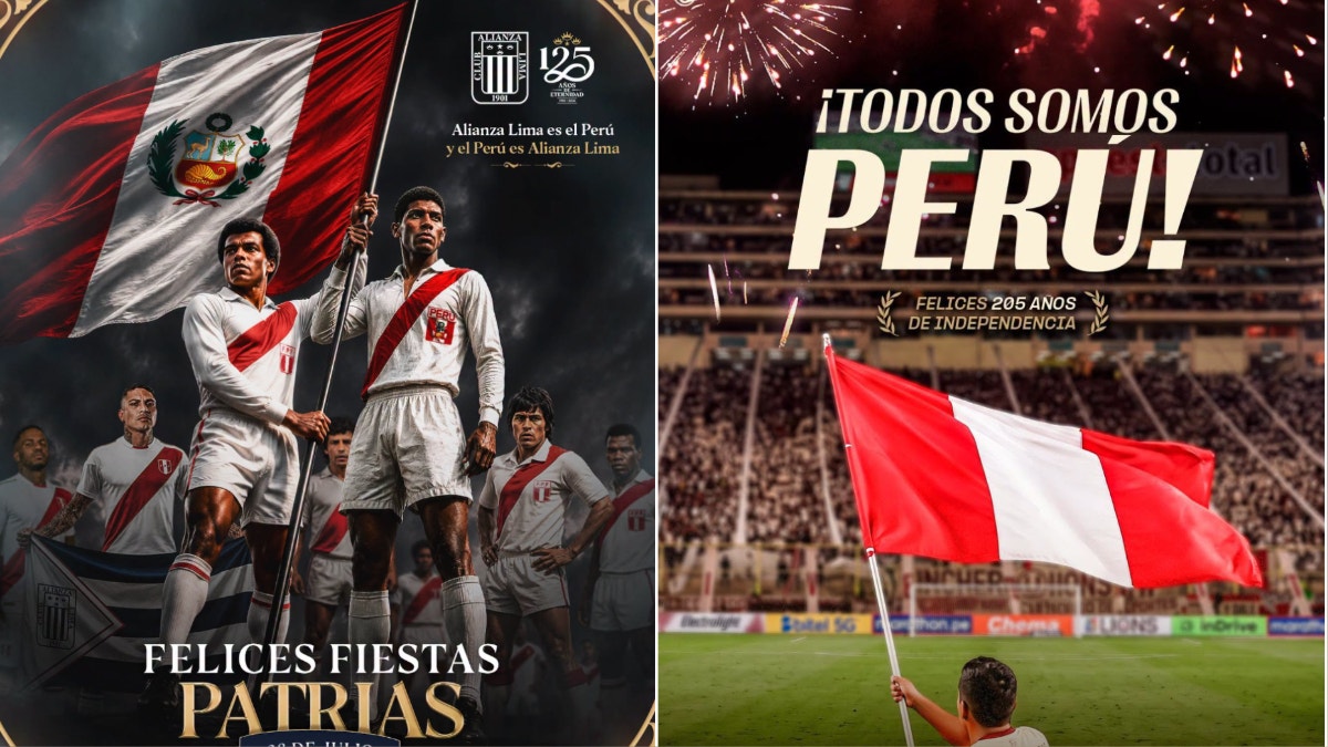 Alianza Lima, Universitario y clubes de la Liga 1 saludaron al Perú por Fiestas Patrias: "Orgullosos de nuestros colores"