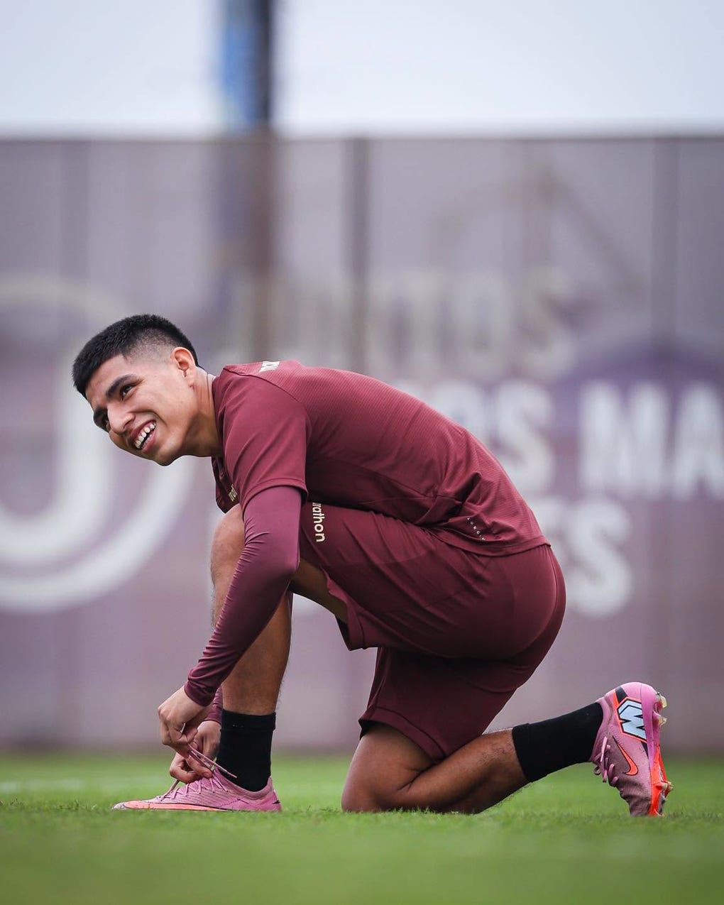 Quispe volvió a entrenar con la crema.