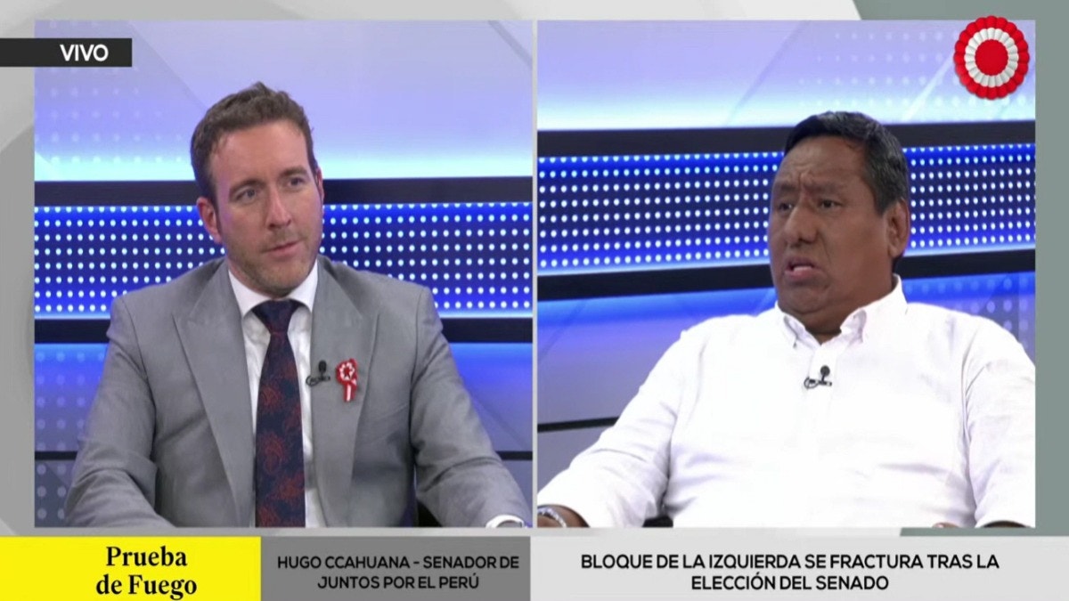 Hugo Ccahuana, senador de Juntos por el Perú, sobre Silvana Robles: "El Perú no le cree"
