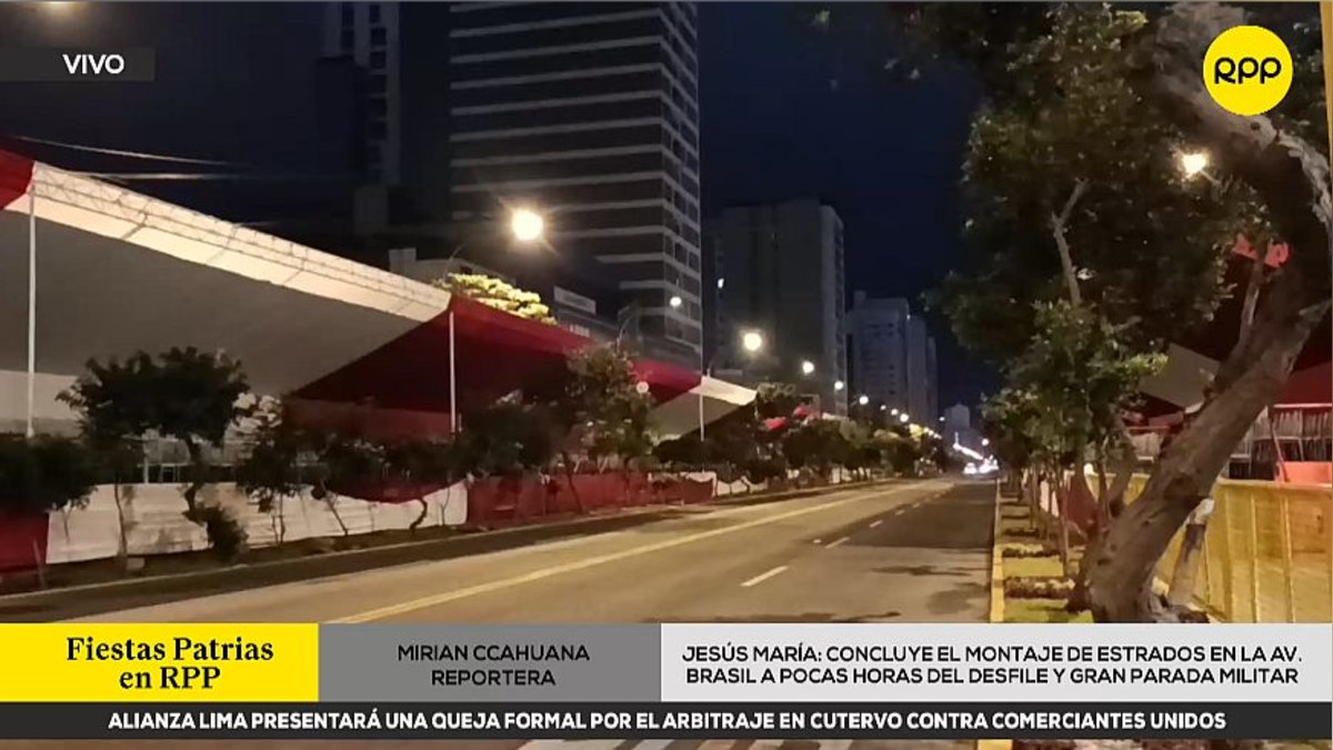 Todo listo para la Parada Militar 2026: concluyeron los trabajos de instalación de estrados en la avenida Brasil