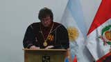 Javier Milei recibió un doctorado honoris causa de la USMP