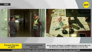 Jesús María: PNP intervino a hombre armado previo al inicio de la Gran Parada y Desfile Cívico Militar [VIDEO]