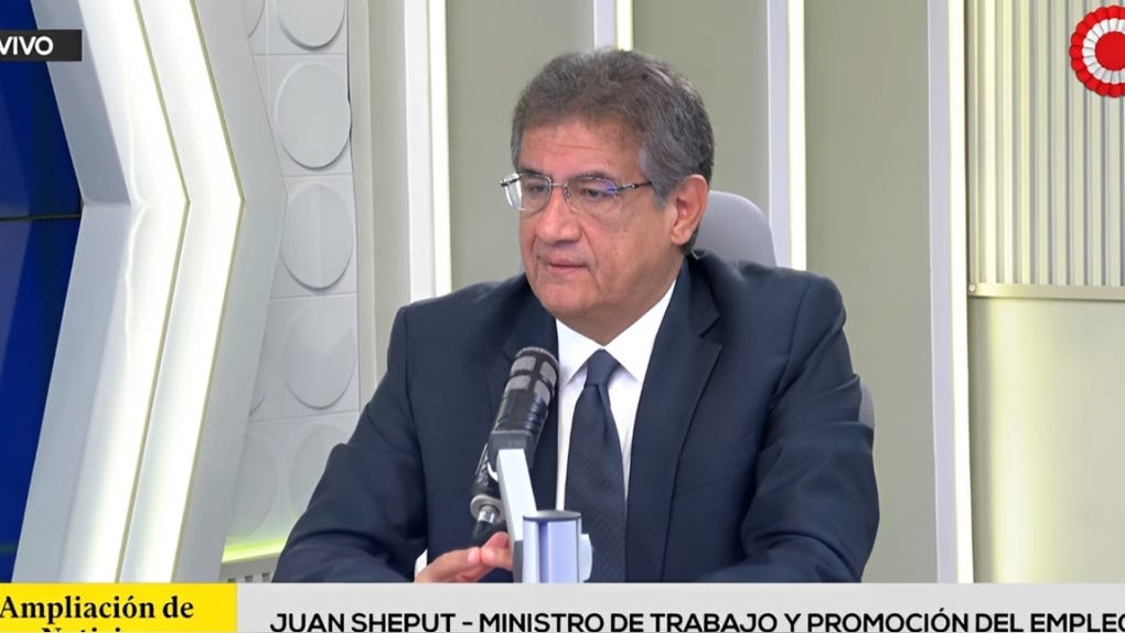 Juan Sheput ministro de Trabajo en RPP