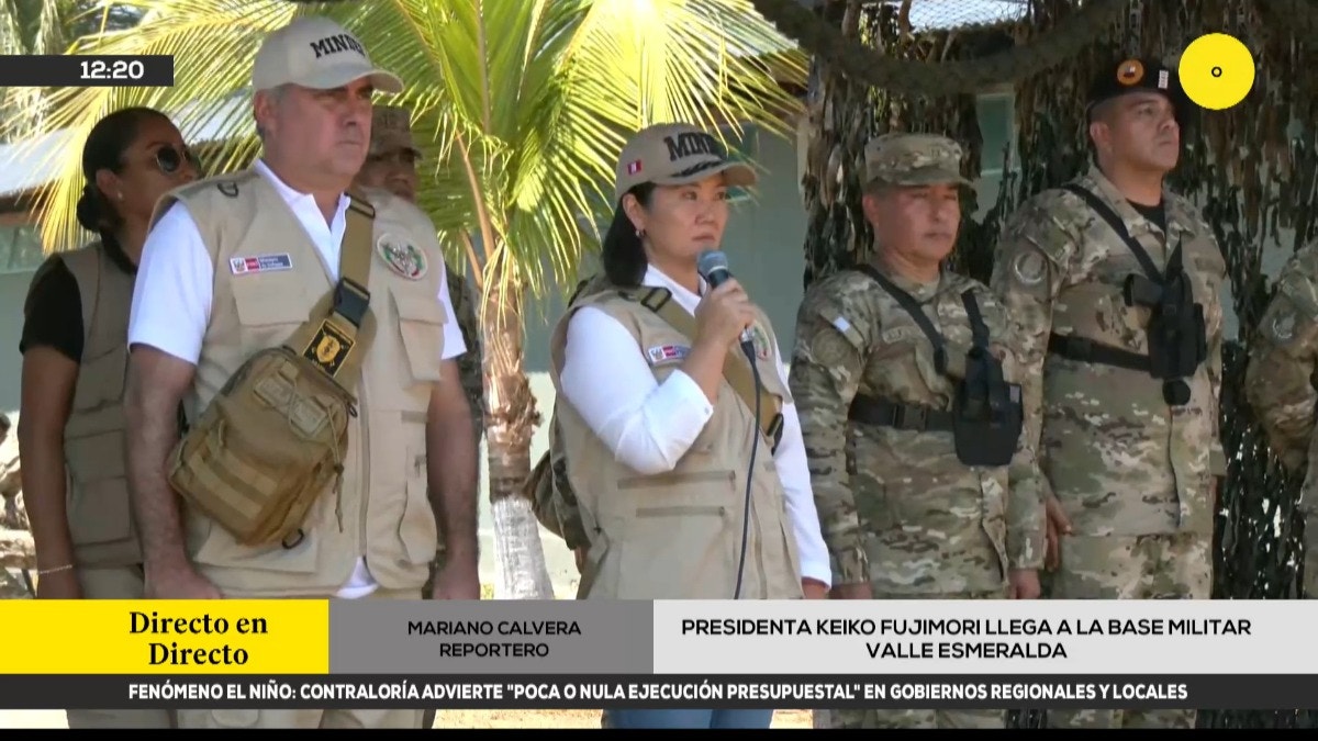 Keiko Fujimori visita la base militar Valle Esmeralda en Junín: “Vamos a seguir enfrentando y combatiendo el narcotráfico”