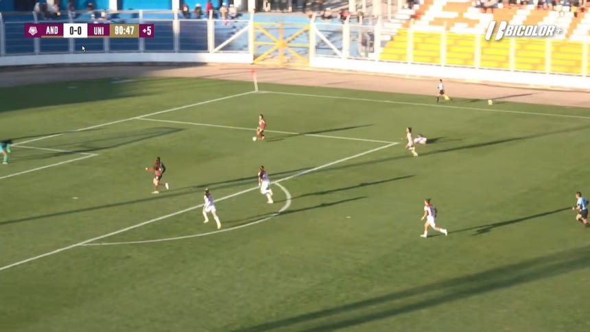 El tanto anulado a Universitario contra Atlético Andahuaylas.