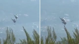 Tragedia en Grecia: dos muertos tras choque entre helicópteros que combatían incendios [VÍDEO]