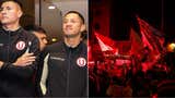 El espectacular banderazo de los hinchas de Universitario en Cusco antes de enfrentar a Cienciano [FOTOS]