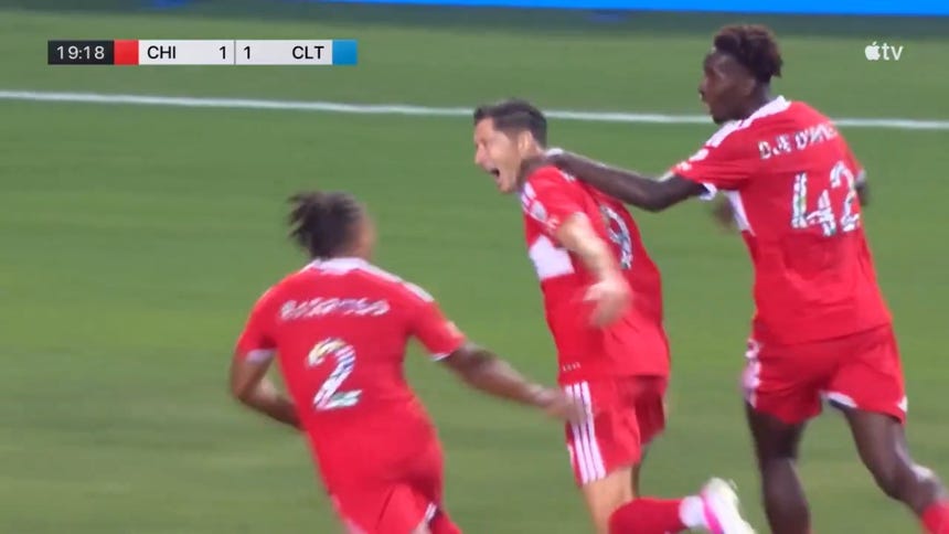 Estos fueron los goles de Lewandowski frente a Charlotte FC.