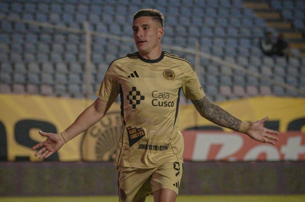 3. Facundo Callejo de Cusco FC - 12 goles.