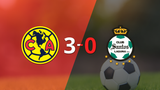 Liga MX: Goleada de Club América 3 a 0 sobre Santos Laguna